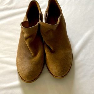 Tan Lucky Brand ankle boots